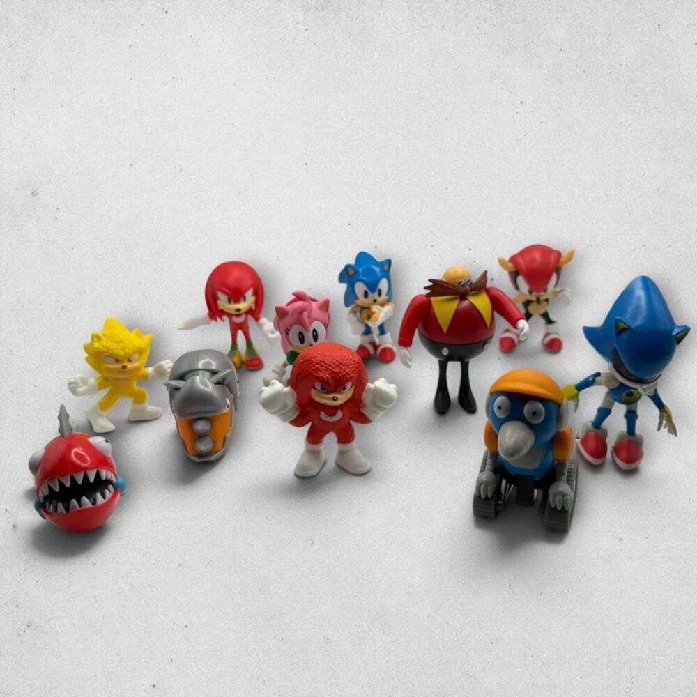 Sonic the Hedgehog Jakks Pacific 2.5-Inch Mini Action Figure 11-Piece Toy Lot